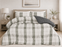 Decoware dekbed zonder overtrek Harris Check groen - 200x200 incl. 2 kussenslopen 60x70 cm- microvezel