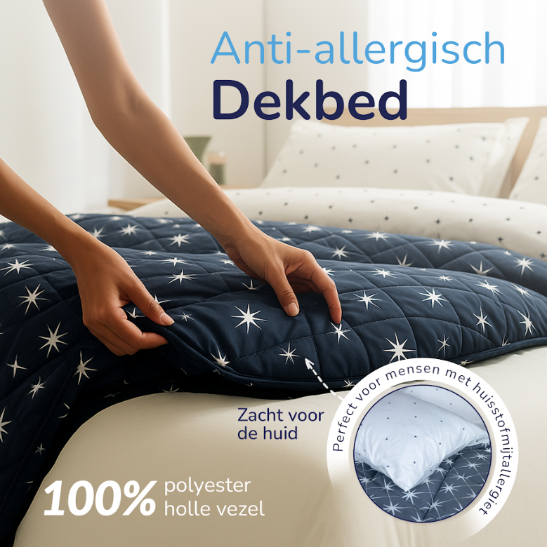 Decoware dekbed zonder overtrek inclusief kussensloop Northern Stars - microvezel