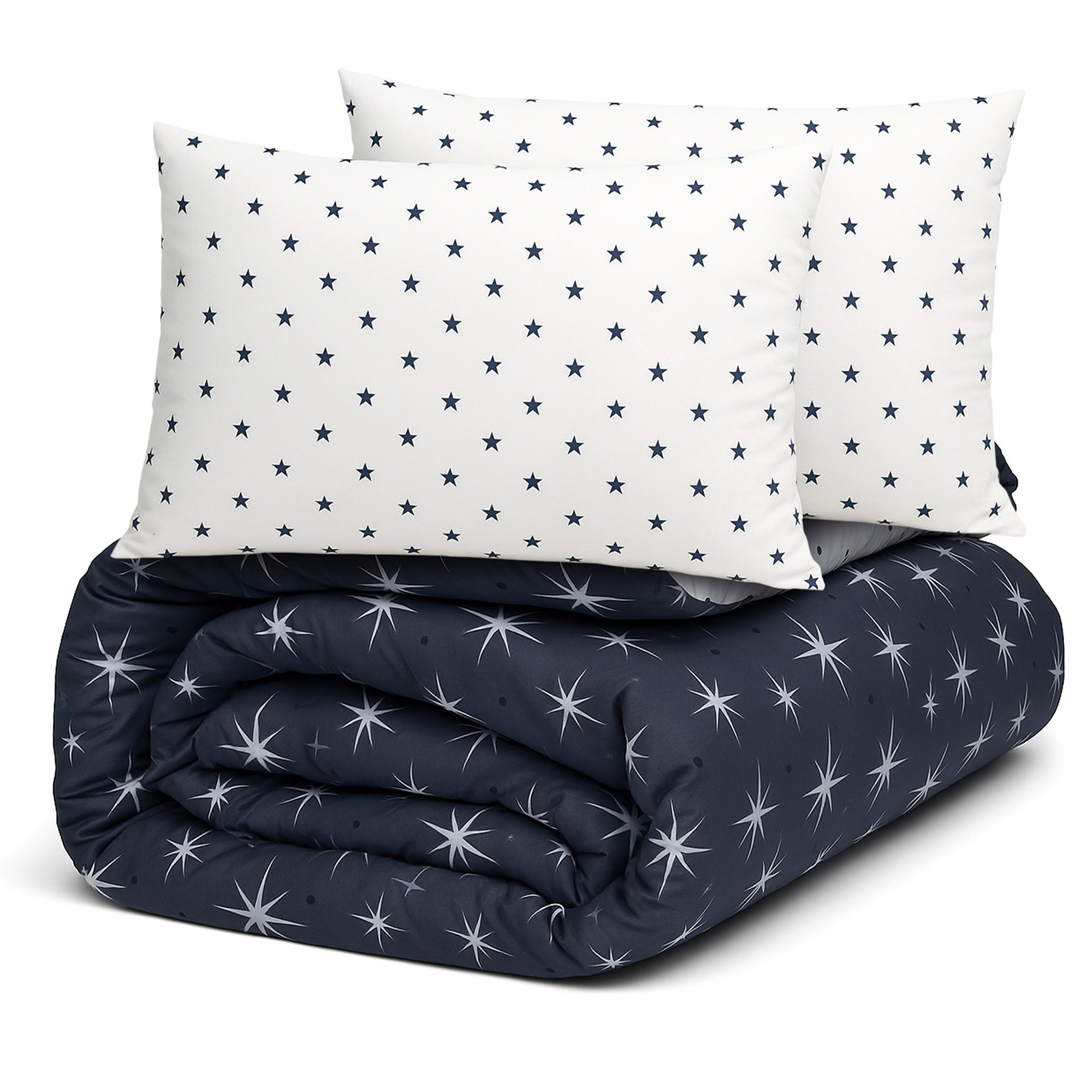 Decoware dekbed zonder overtrek inclusief kussensloop Northern Stars - microvezel