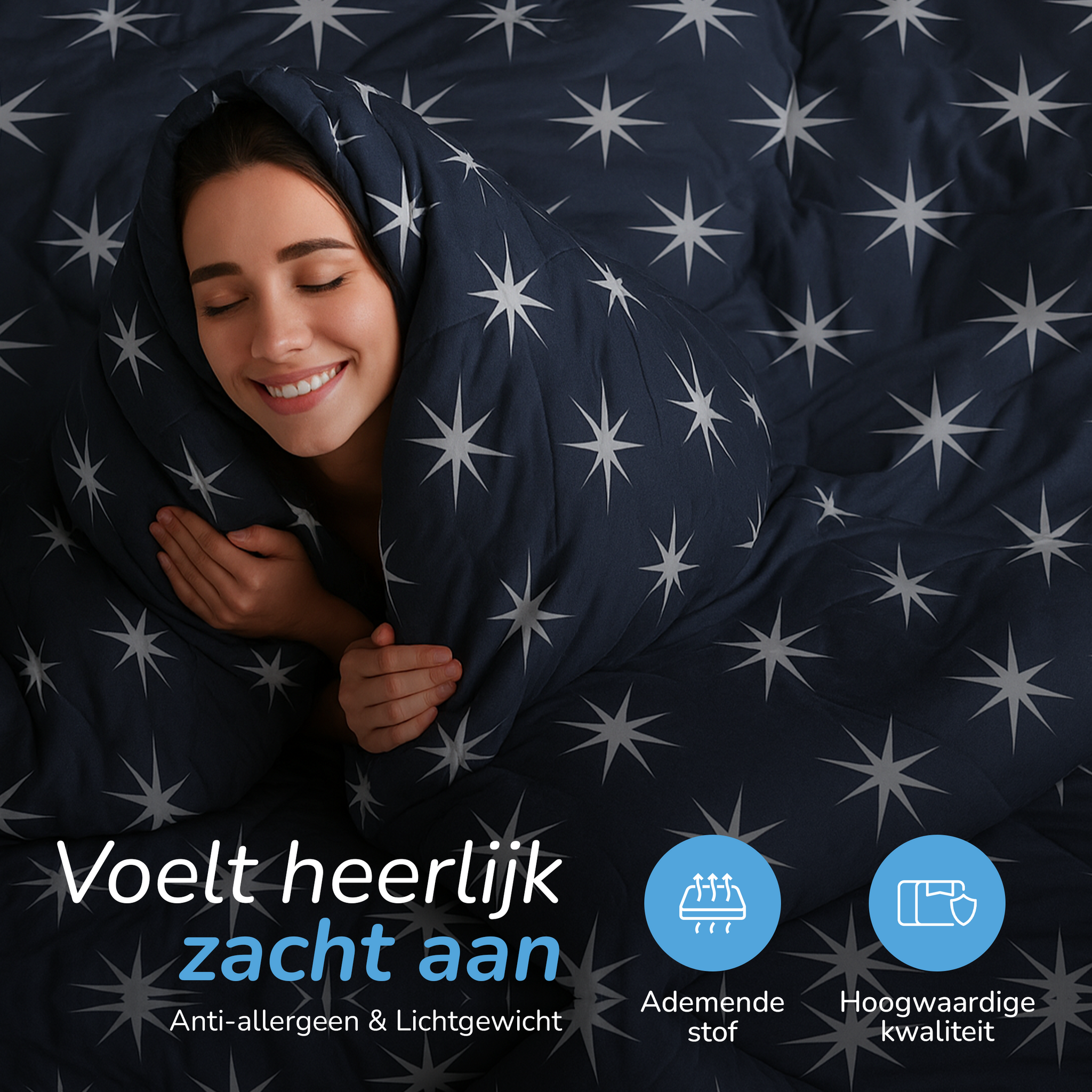 Decoware dekbed zonder overtrek inclusief kussensloop Northern Stars - microvezel