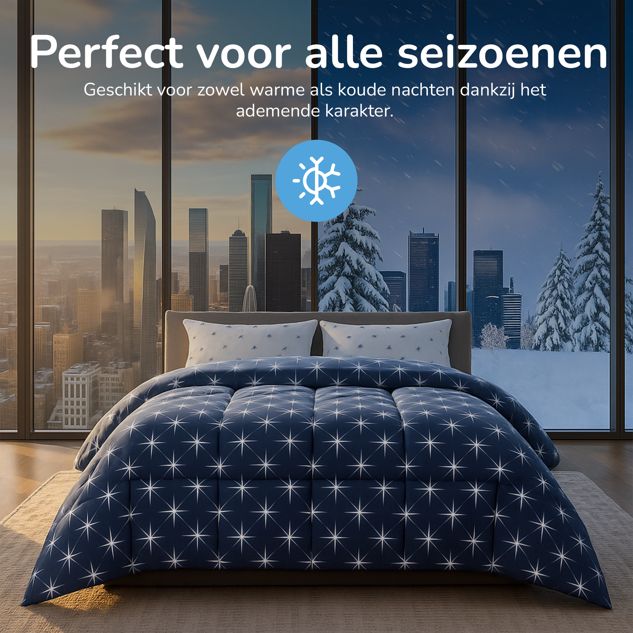 Decoware dekbed zonder overtrek inclusief kussensloop Northern Stars - microvezel
