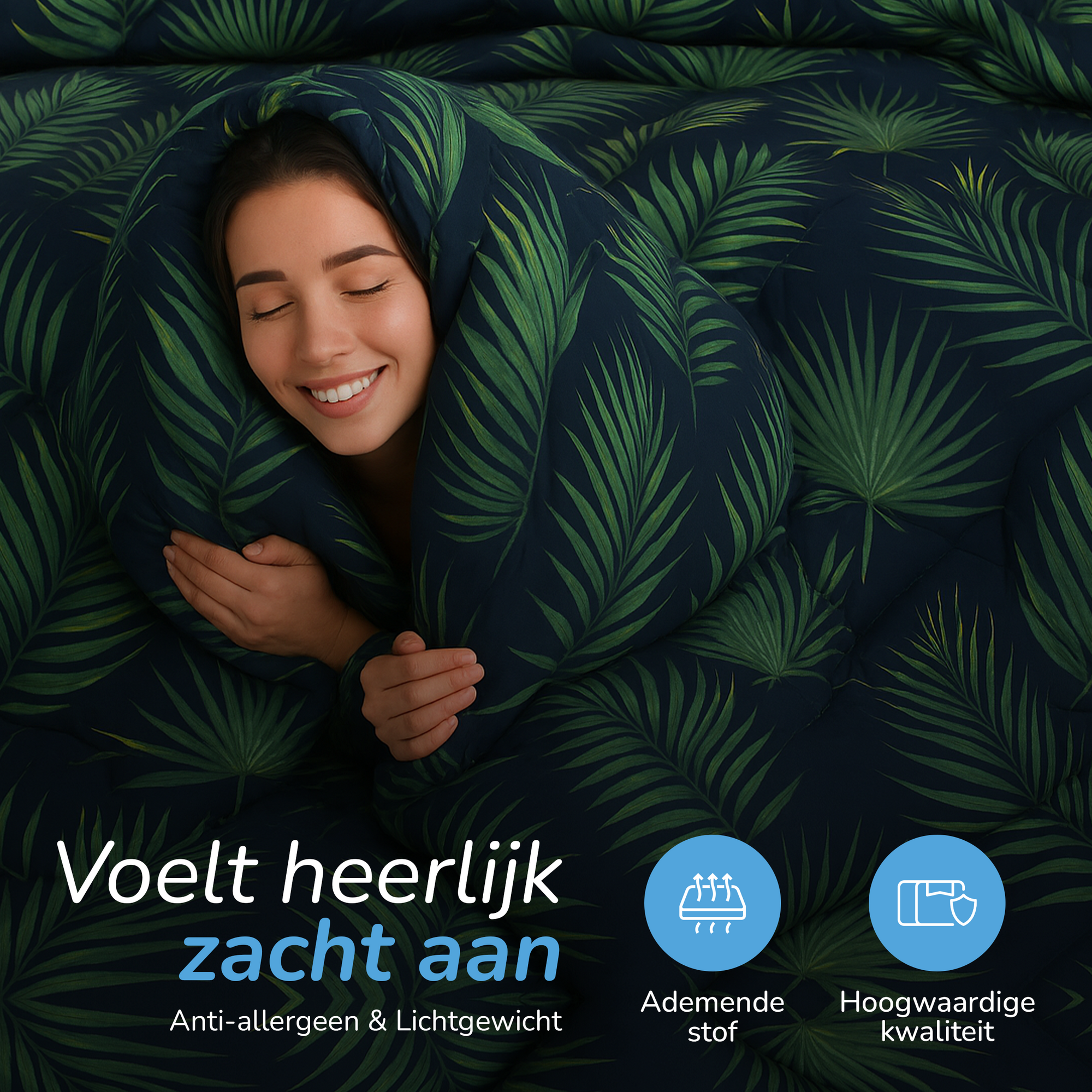 Decoware dekbed zonder overtrek - inclusief kussensloop - Palma - Microvezel