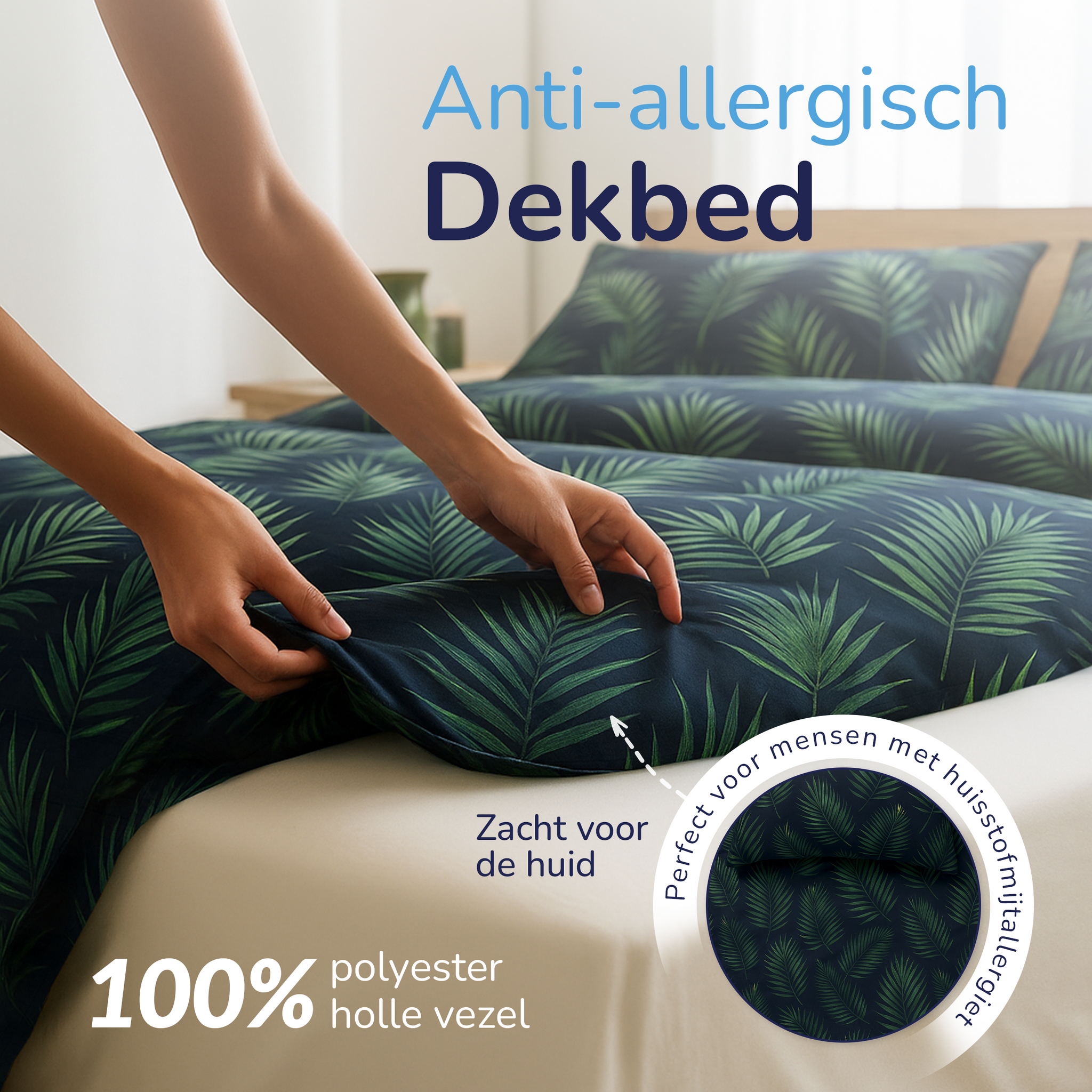 Decoware dekbed zonder overtrek - inclusief kussensloop - Palma - Microvezel