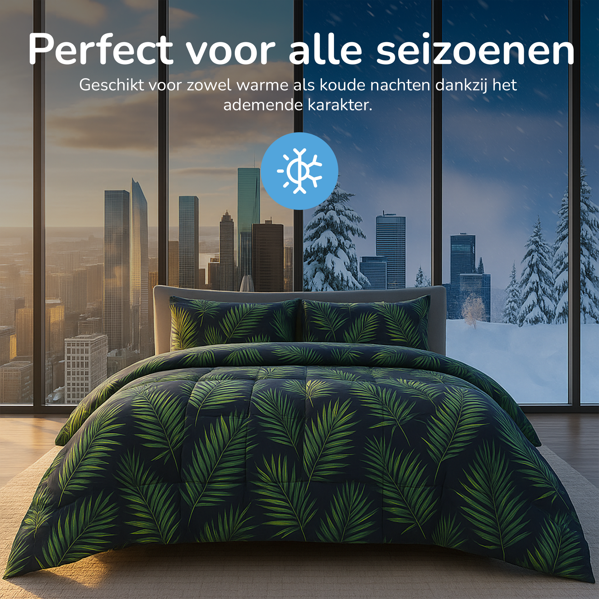 Decoware dekbed zonder overtrek - inclusief kussensloop - Palma - Microvezel