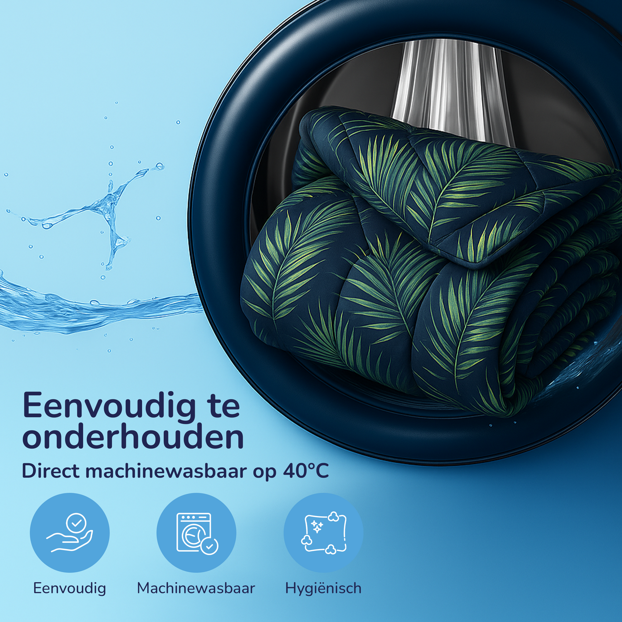 Decoware dekbed zonder overtrek - inclusief kussensloop - Palma - Microvezel