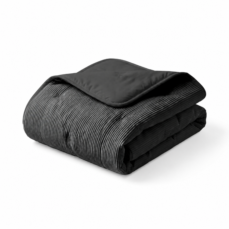 Decoware dekbed zonder overtrek incl. kussensloop - Corduroy - Antraciet