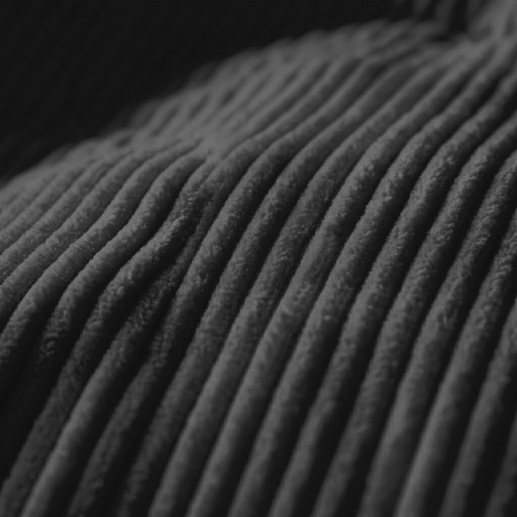 Decoware dekbed zonder overtrek incl. kussensloop - Corduroy - Antraciet - detail stof