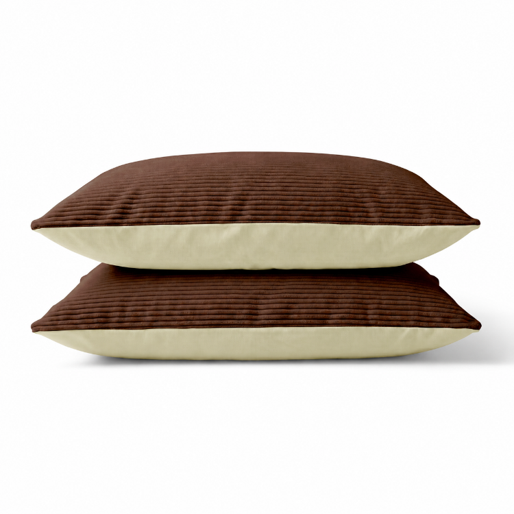 Decoware dekbed zonder overtrek incl. kussensloop - Corduroy - Bruin - slopen