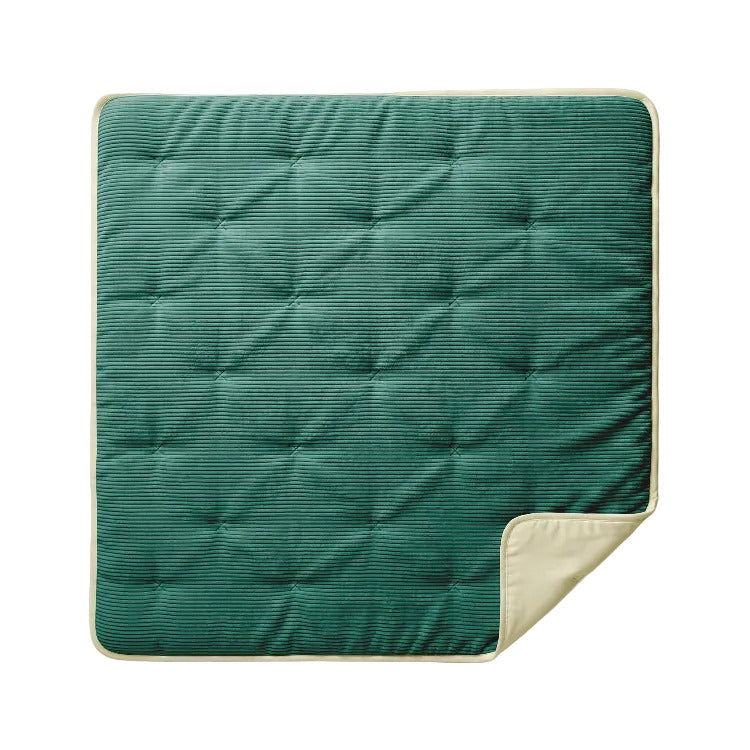 Decoware dekbed zonder overtrek incl. kussensloop - Corduroy - Groen - deken omslag