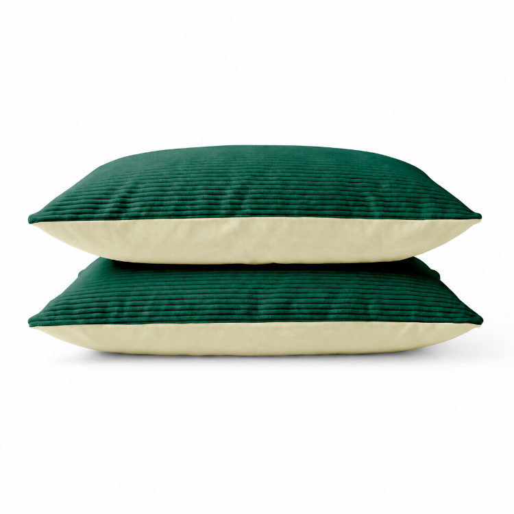 Decoware dekbed zonder overtrek incl. kussensloop - Corduroy - Groen - slopen