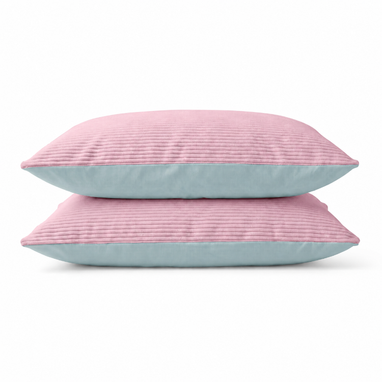 Decoware dekbed zonder overtrek incl. kussensloop - Corduroy - Roze - slopen