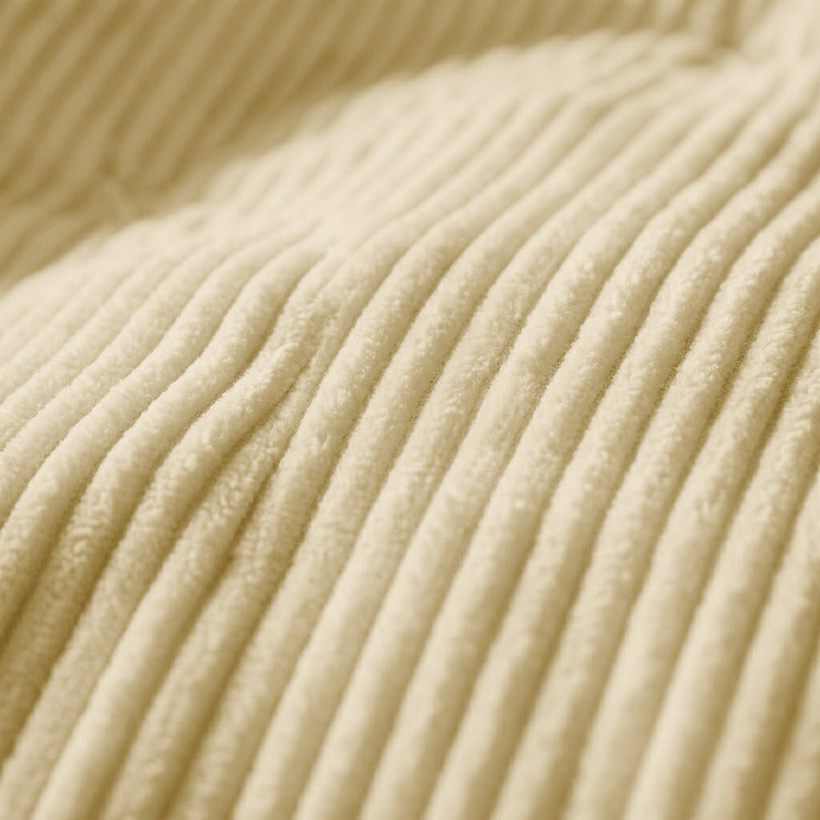 Decoware dekbed zonder overtrek incl. kussensloop - Corduroy - Taupe Creme - materiaal