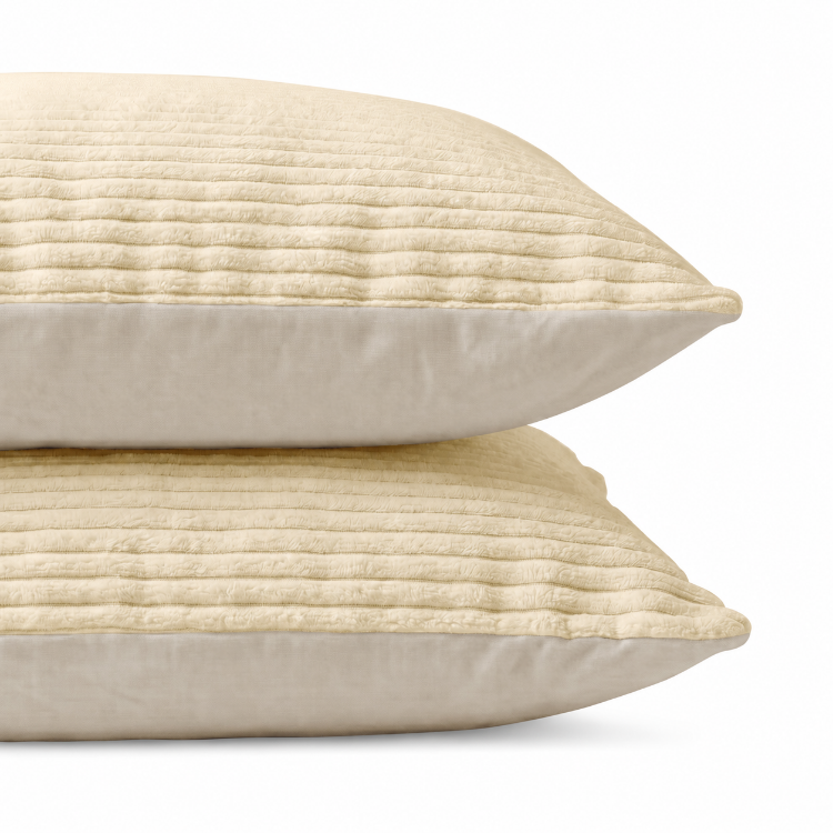 Decoware dekbed zonder overtrek incl. kussensloop - Corduroy - Taupe Creme - slopen closeup