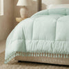 Decoware dekbed zonder overtrek incl. kussensloop - Lace trim - Groen - stof detail