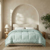Decoware dekbed zonder overtrek incl. kussensloop - Lace trim - Groen - vooraanzicht
