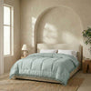 Decoware dekbed zonder overtrek incl. kussensloop - Lace trim - Groen - zijaanzicht