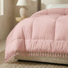 Decoware dekbed zonder overtrek incl. kussensloop - Lace trim - Roze - franjes