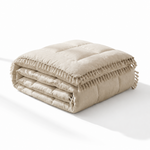 Decoware dekbed zonder overtrek incl. kussensloop - Lace trim - Taupe