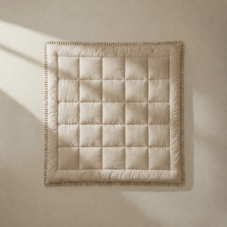 Decoware dekbed zonder overtrek incl. kussensloop - Lace trim - Taupe - deken