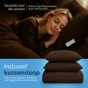 Decoware dekbed zonder overtrek incl. kussensloop - Mousseline - Bruin - inclusief kussensloop