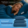 Decoware dekbed zonder overtrek incl. kussensloop - Mousseline - Petrol - inclusief kussensloop