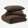 Decoware dekbed zonder overtrek incl. kussensloop - Tufted Curve - Bruin