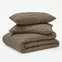 Decoware dekbed zonder overtrek incl. kussensloop - Tufted Waves - taupe