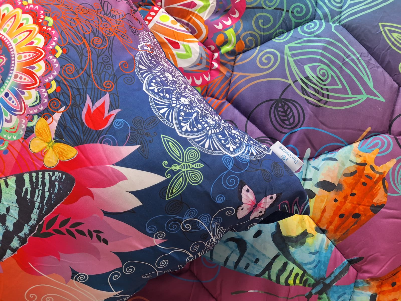 Decoware dekbed zonder overtrek inclusief kussensloop - Butterfly Kingdom - microvezel