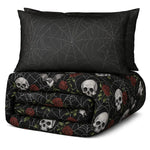 Decoware dekbed zonder overtrek inclusief kussensloop Skulls & Roses - microvezel