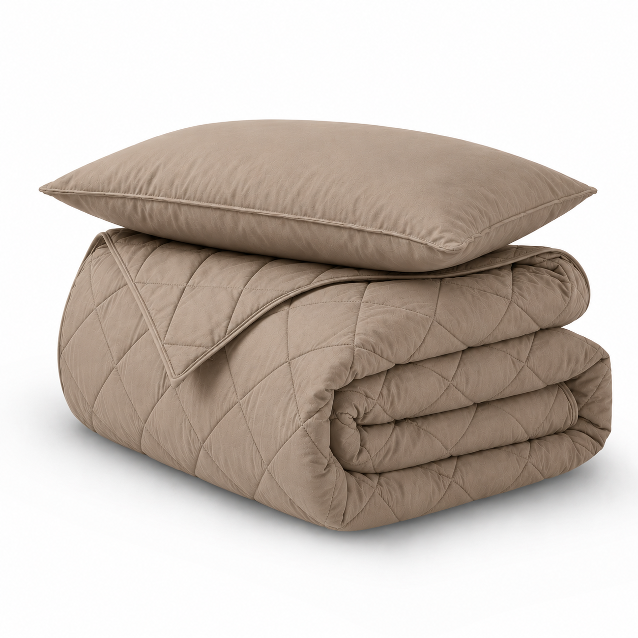 Decoware dekbed zonder overtrek incl. kussensloop -  taupe
