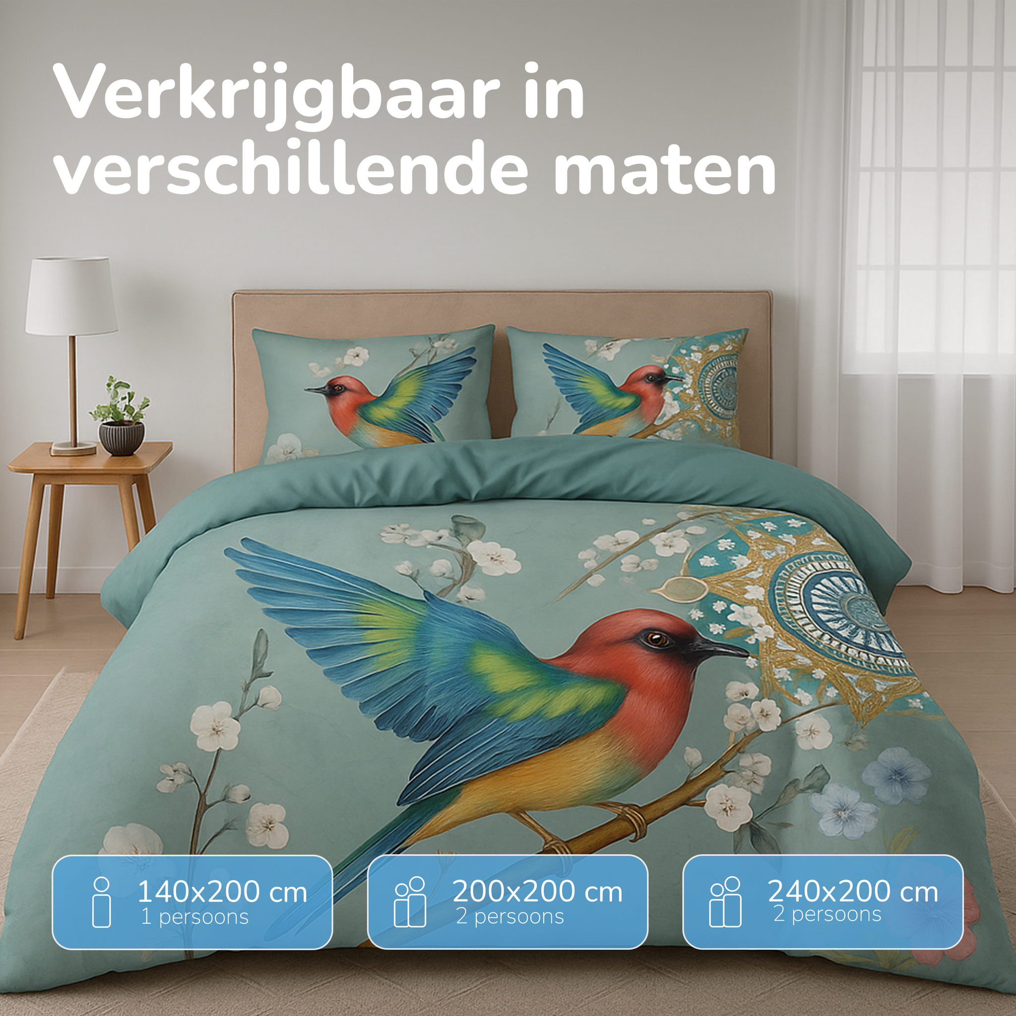 Decoware dekbed zonder overtrek inclusief kussensloop - Whispering Breeze - microvezel