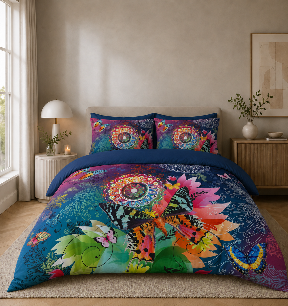 Decoware dekbedovertrek Butterfly Kingdom - microvezel
