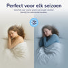 Decoware dekbedovertrek Hotelstreep wit - microvezel