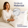 Decoware dekbedovertrek Hotelstreep wit - microvezel