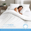 Decoware dekbedovertrek Hotelstreep wit - microvezel