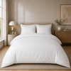 Decoware dekbedovertrek Hotelstreep wit - microvezel