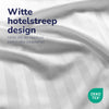 Decoware dekbedovertrek Hotelstreep wit - microvezel