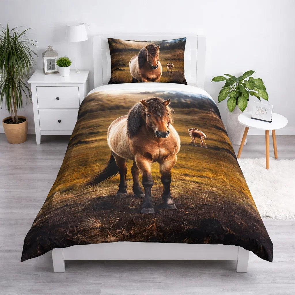 Decoware dekbedovertrek Newfoundland Pony - Katoen - 1-persoons (140x220 + 60x70cm)