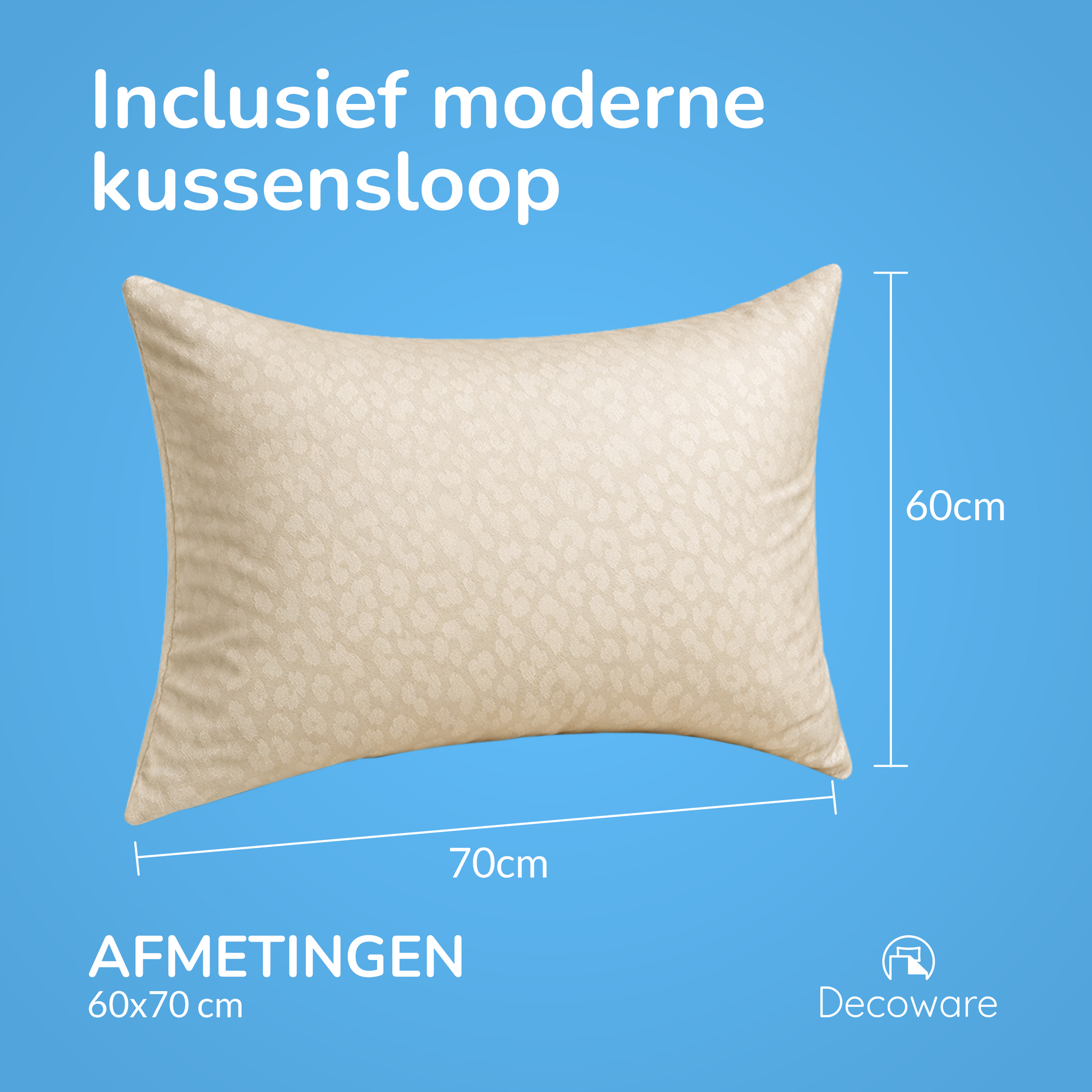 Decoware dekbedovertrek Panter beige - microvezel