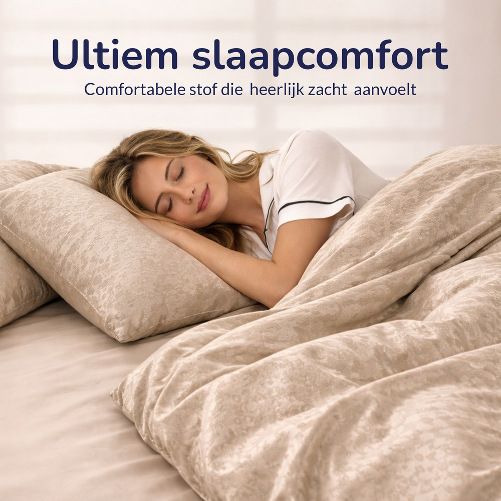 Decoware dekbedovertrek Panter beige - microvezel