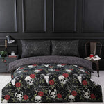Decoware dekbedovertrek Skulls & Roses - microvezel