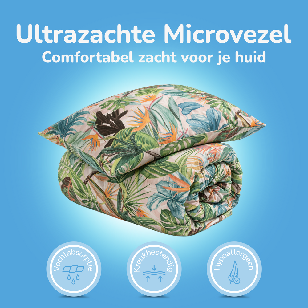 Decoware dekbedovertrek Tropical Paradise - microvezel