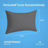 Decoware dekbedovertrek uni - antraciet - katoen