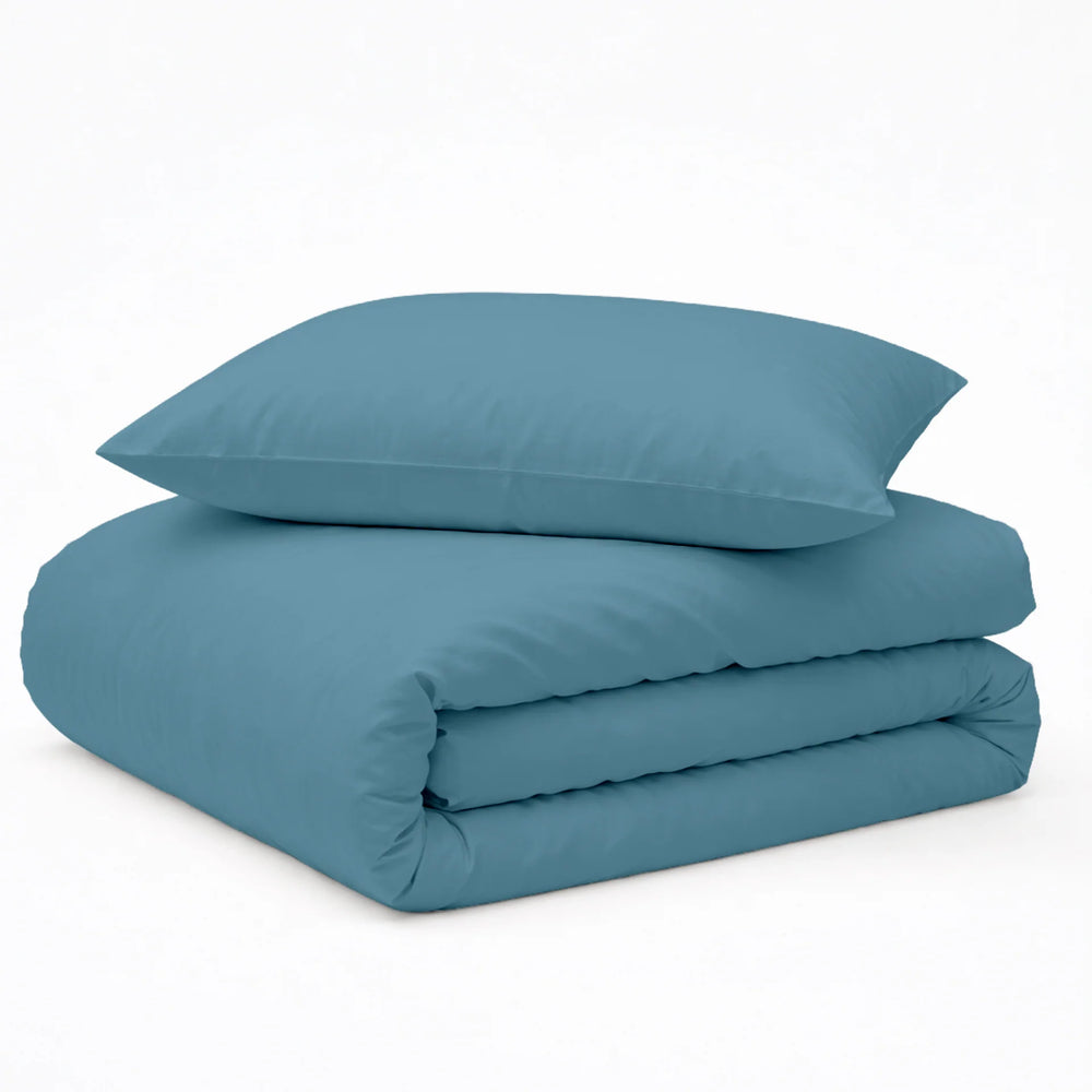 Decoware peuter dekbedovertrek uni - blauw - katoen