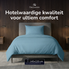 Decoware dekbedovertrek uni - blauw - katoen