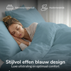 Decoware dekbedovertrek uni - blauw - katoen