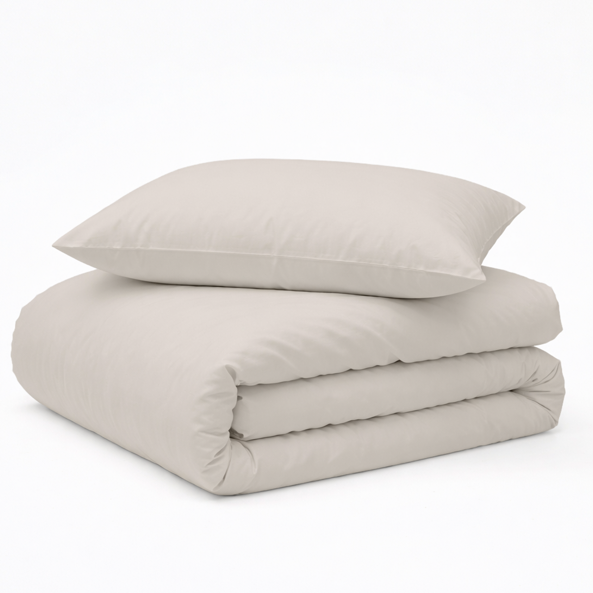 Decoware dekbedovertrek uni - Licht zand - Katoen