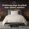 Decoware dekbedovertrek uni - licht zand - katoen