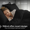 Decoware dekbedovertrek uni - zwart - katoen