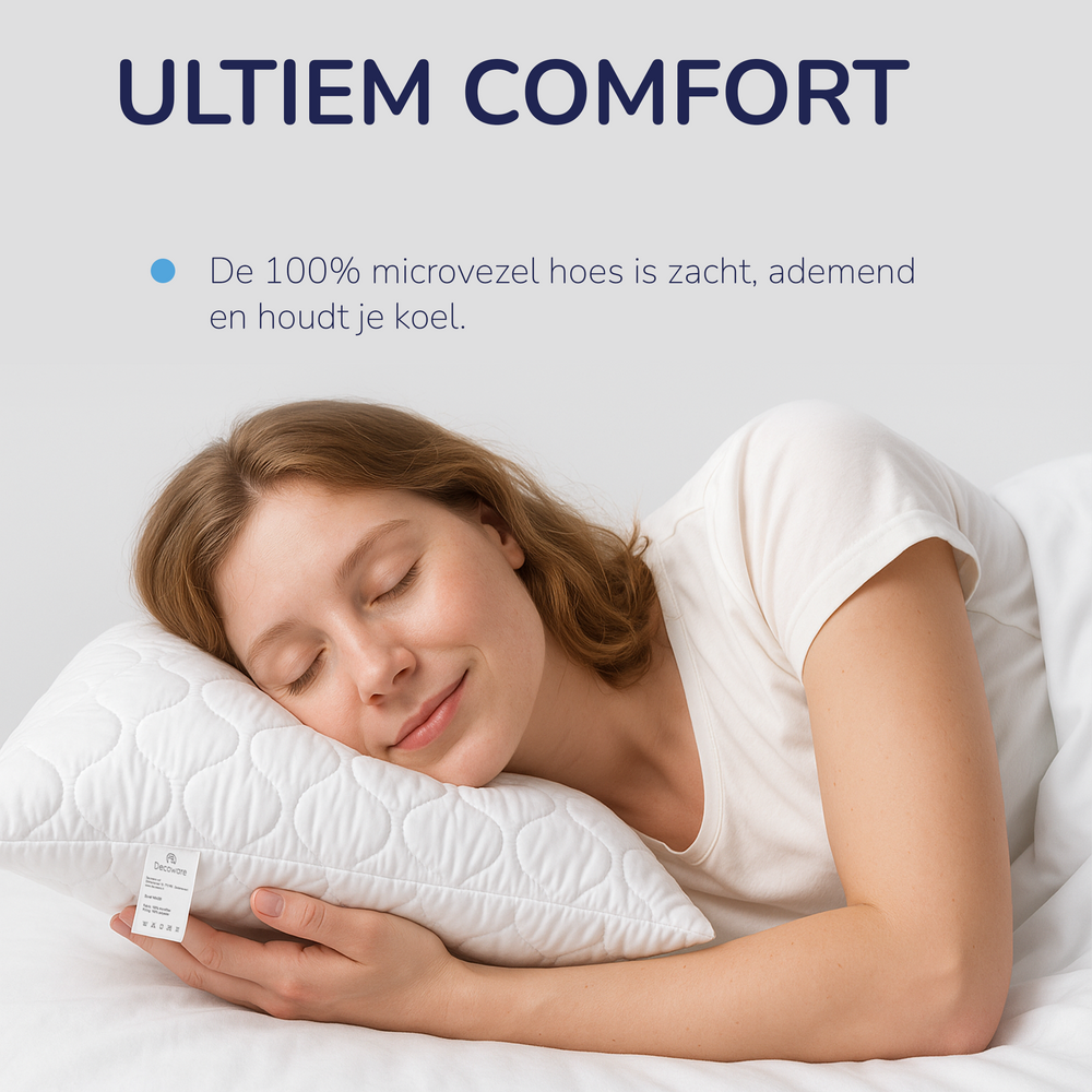 Decoware Comfort hoofdkussen - 700 gram - 60x70cm